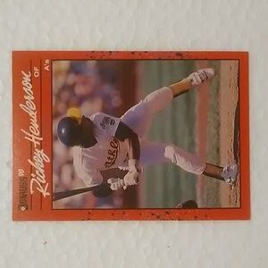 Rickey Henderson Baseball Card 1990